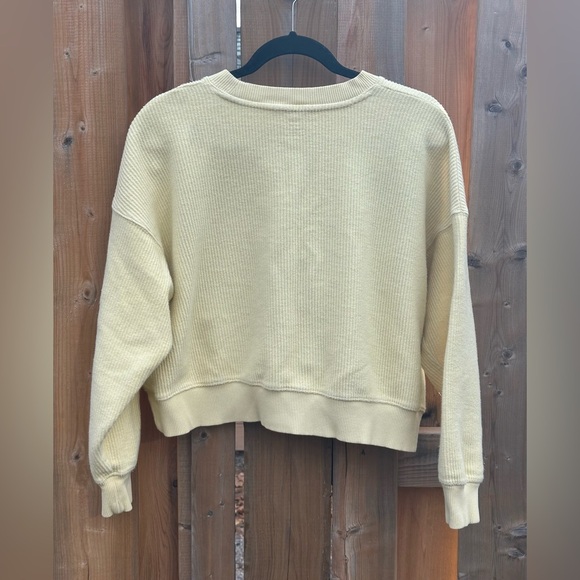 AERIE Upcycled Butterfly Tapestry Patch Ribbed Top - Size XS - Picture 5 of 7